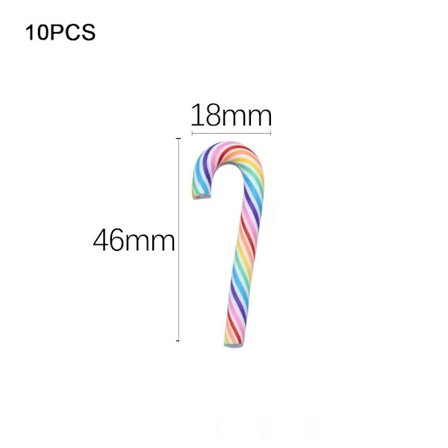 10 st julkäppar smycken gör prydnader LCOLOR 2 FÄRG 2