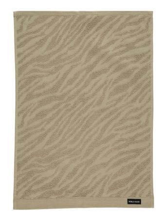 Frottéhandduk Zebra Home Textiles Bathroom Textiles Towels & Bath Towels Beige Noble House