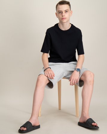 Jack & Jones JJEURBAN EDGE TEE SS O-NECK Schwarz T-Shirts Jungen - Kids Brand Store