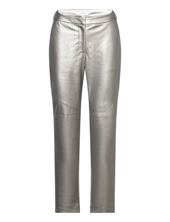 Vipen Rw Coated Pu Pant Silver Vila
