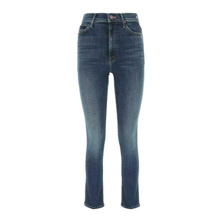 Mother, Skinny Jeans Blauw, Dames, Maat:W28