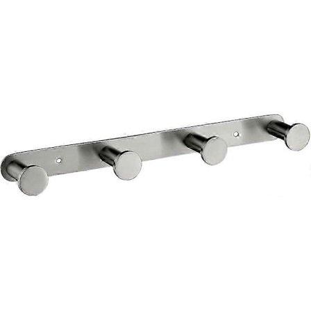 304 Ruostumattomasta teräksestä valmistettu seinäkoukku, kylpytakki koukku, pyyhepidike, vaatekoukku kylpyhuoneeseen, keittiöön, harjattu hopea MAP