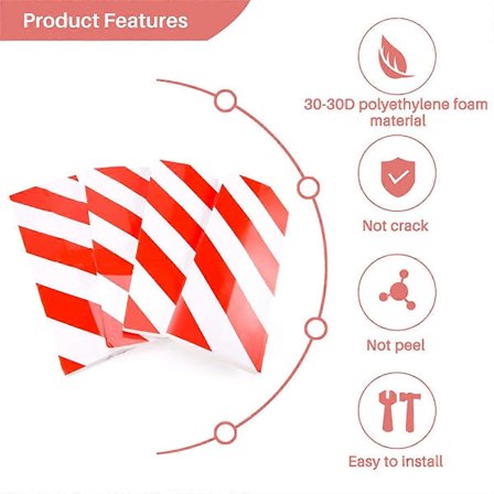 4 stk. Garage Vægbeskytter Bildør Kofanger Skum Parkeringsbeskytter