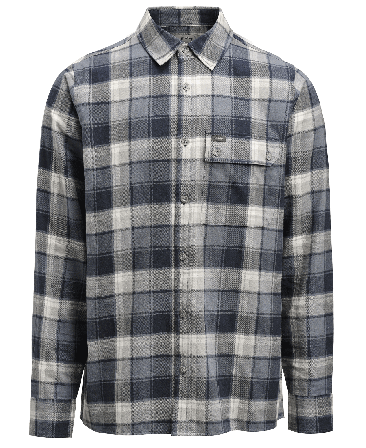 Lundhags Järpen Plaid Flannel Shirt Dk Sky blue