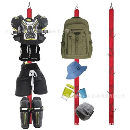 Hockey sportutrustning klädtorkställning vägghängd förvaring med camping ishockey skridskoåkning praktisk klädhängare