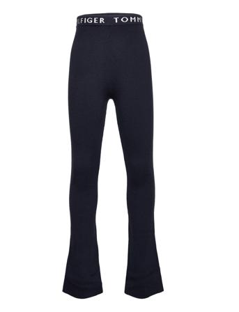 Branded Rib Pants Housut Musta Tommy Hilfiger