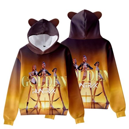 KPop Dæmonjagt Pige Gruppe Katteøre Hættetrøje til Børn, Casual Pullover - Style 7 - 170CM