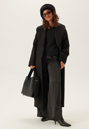 VERO MODA Vmanne Bergen Xtra Long Coat Black Klær