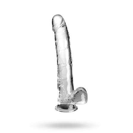 King Cock Clear 28 cm with Balls - Vuxen.se - Stor, tjock dildo-King Cock
