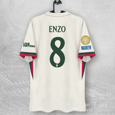 Kausi 2025-2026 Seurajoukkueiden MM-kisapaita Chelsea FC vieraspaita nro 8 ENZO fanipaita