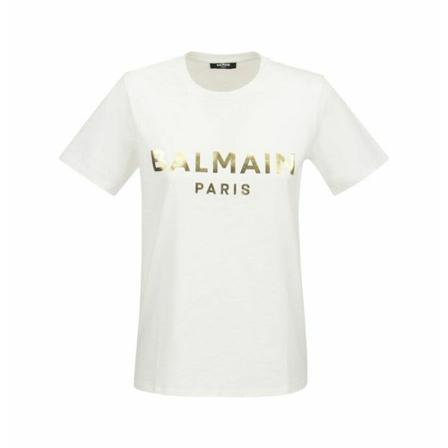 Balmain T-Shirts vit, Dam, Dam, Storlek: S