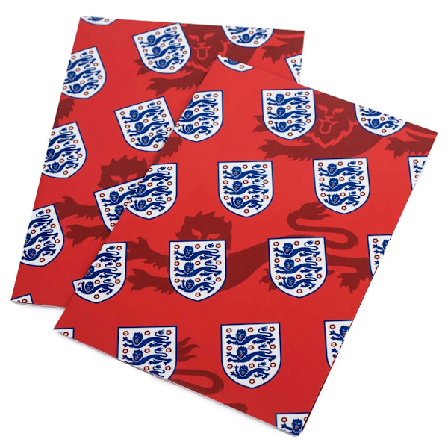 England FA Crest Presentpapper och Kort (2-pack) Storlek: One Size Vit/