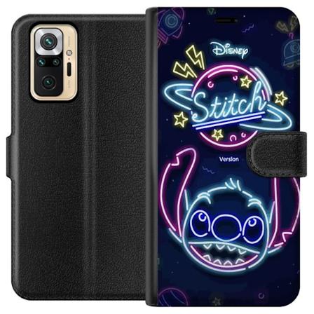 Xiaomi Redmi Note 10 Pro Lompakkokotelo Stitch Neon