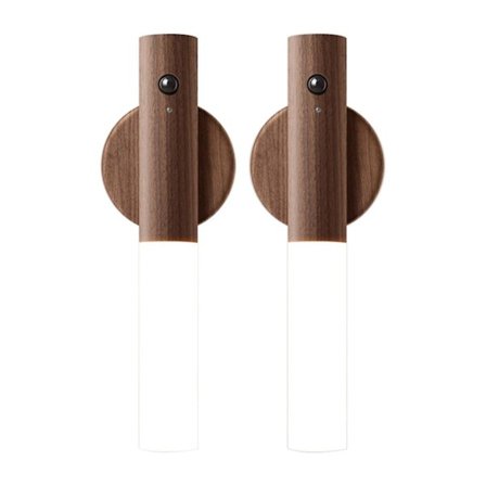 Bevegelsessensor nattlys magnetisk vegglys, oppladbar pinne trådløs trapp innendørs korridor trapp LED-lys