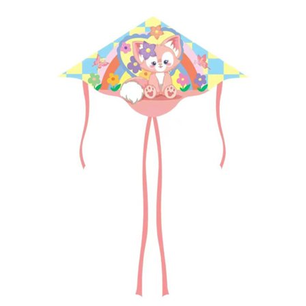 Delta Drager til Børn og Voksne Ekstremt Nem at Flyve Drager til Strandtur Trekant Drager med Dobbelt Hale til Begyndere Tegneserieform Blå