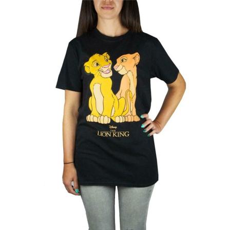 The Lion King Dam/dam Simba And Nala T-shirt S Svart/yell