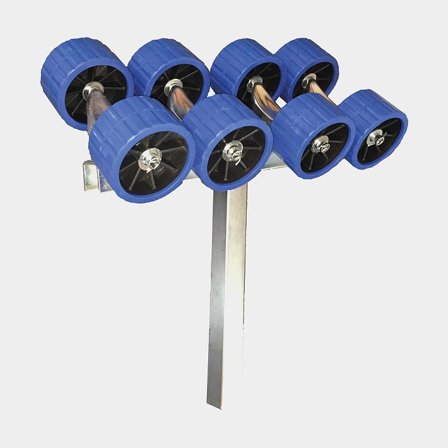 Side roller 1852-Marine, 8 rollers, with fittings, without U-bracket