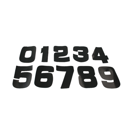 Set Numeri Twenty PVC 14cm Neri 100 Pezzi