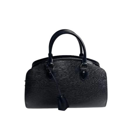 Louis Vuitton Vintage Pre-ownedLeatherlouis-vuitton-Tass , Zwart , Dames , Maat: ONE Size Vintage Tassen