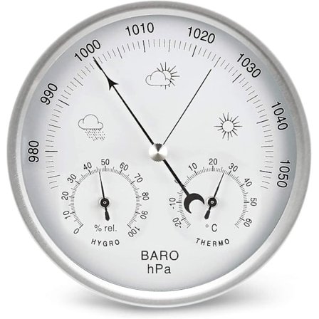 Väderstation Analog Urtavla Barometer Med Termometer Hygrometer