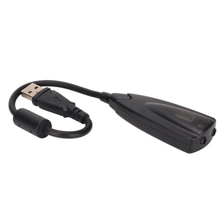 Ljudkort Virtuellt 7.1 Plus Plug and Play USB Stereo Ljudkort Hörlursadapter för Stationär Dator Bärbar Dator