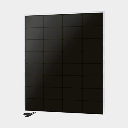 Panel solar rígido Uniteck Unisun 55.12BC, 55 W, monocristalino, 12 V, con marco de aluminio, 550 x 550 x 35 mm