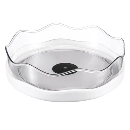 Laiska Susan -pyörivä kaapin järjestäjä maustepyöräteline 10,6" (valkoinen)