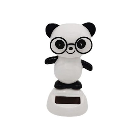 Solar Power Panda Ornament Bil Dashboard Ornament Bil Pendant