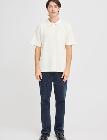 Casual Friday Cfcameron 0210 Waffle Polo - Cream - L