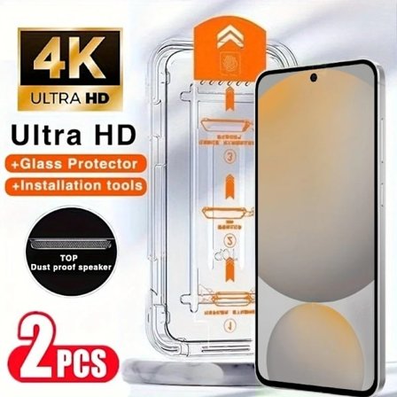 2 kpl Karkaistu Lasi Samsung Galaxy S25 S24 S23 Ultra S22 S21 Plus S25 Edge S24 FE Näytönsuoja Kuplaton Asennus
