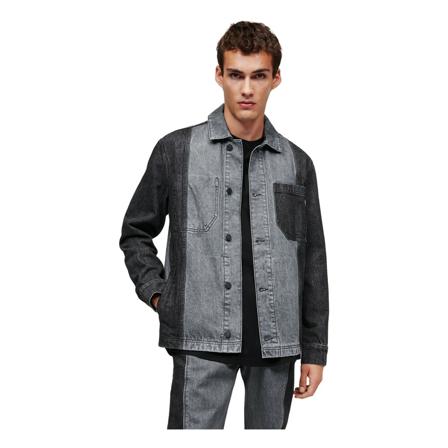 Karl Lagerfeld, Jacket Denim Szary, Mężczyzna, Rozmiar: XL