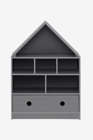 Loft24 - Bokhylle Alpi - Grå - Barnehyller & oppbevaring - Fra Homeroom