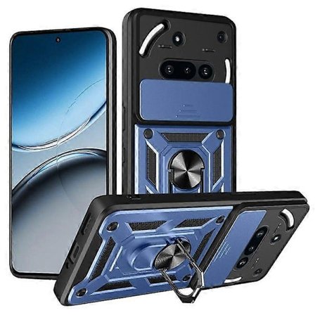 For Nothing Phone (3a) Deksel med Skyvbart Kameralokk PC + TPU Støtteben Telefondeksel