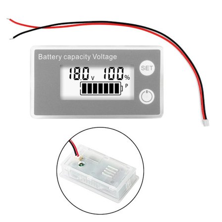 Batterikapasitetsindikator Digital voltmeter B B
