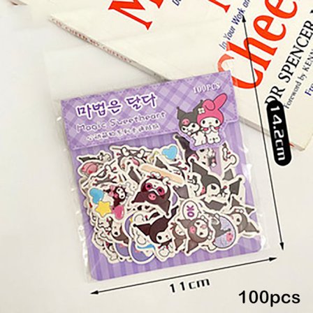 100 Ark Kreative Tegneserie Capybara Papirvarer Klistermærker DIY Dec