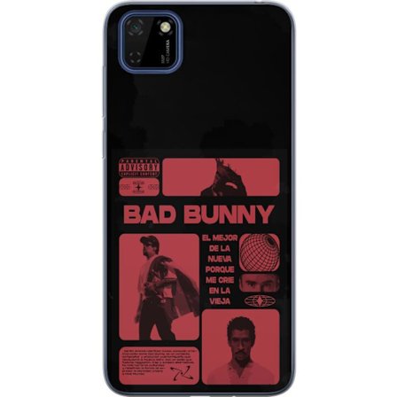 Kompatibelt Mobildeksel til Huawei Y5p Bad Bunny NFL-inspirert skjoldlogo med amerikansk fotball og stjerner