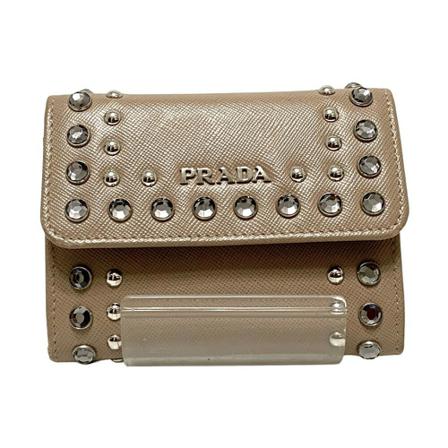 Prada Vintage, Wallets ; Cardholders Bruin, Dames, Maat:ONE Size