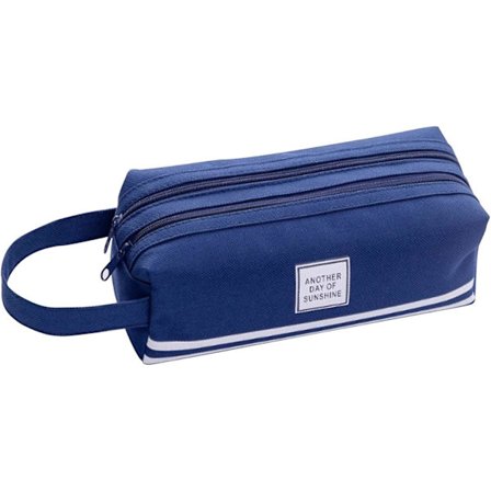 Blyantveske Pennal, Filt Student Stor Kapasitet Lomme Glidelås