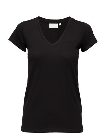 Rena V Tshirt Kntg T-shirts & Tops Short-sleeved Svart InWear