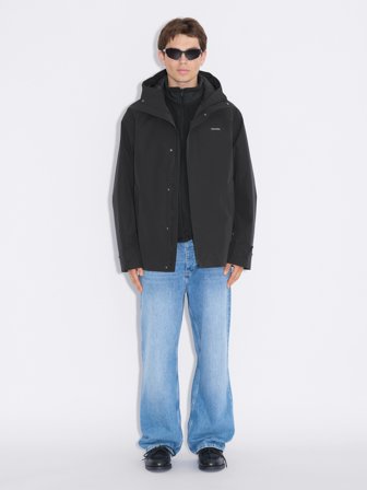 Holzweiler Fane Rain Jacket - Black - Men's - XXL