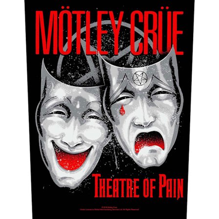 Motley Crue Theatre Of Pain Patch One Size Svart/Röd/Vit
