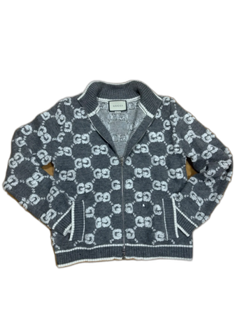 Grå stickad kofta från Gucci storlek M men sitter XS igentligen
