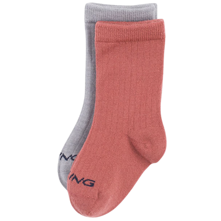 Viking Toasty 2 Pack Wool Socks Kids Pink
