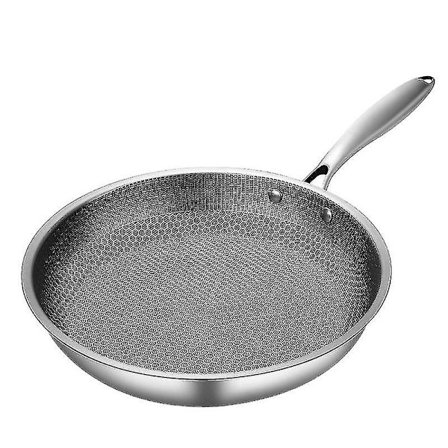Rustfrit Stål Stegepande Non-stick Gryde 28cm Stegt Bøf Gryde Saucepan Ensidig