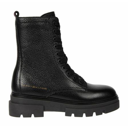 Tommy Hilfiger Lace-up Laarzen , Zwart , Dames , Maat: 38 EU Laarzen