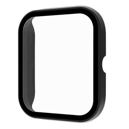 Haylou GST LS09B cover with tempered glass screen protector - Black