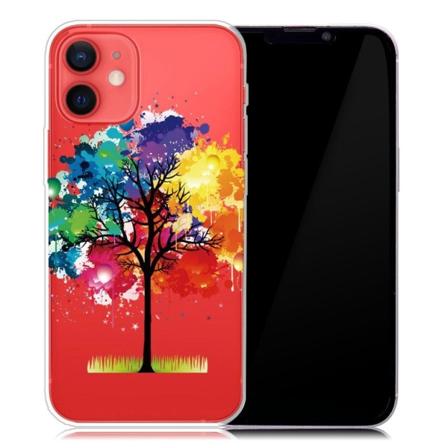 Deco iPhone 13 Mini Suojakotelo - Värikäs Puu Multicolor