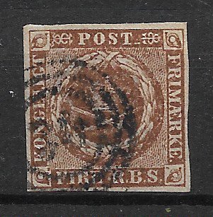 Danmark 1854 - AFA IIIc - Stemplet