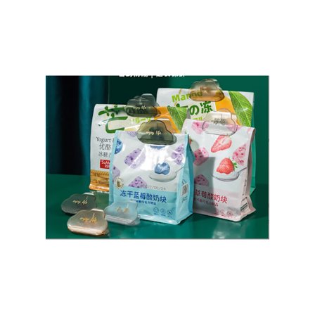 Paket med multifunktionella kylskåpspåsar i plast, magnetiska klistermärken, fotoklämmor i slumpmässiga färger