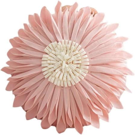 Kuddfodral i ins-stil, rosa blomma, 1 st - L 45*45 cm - D